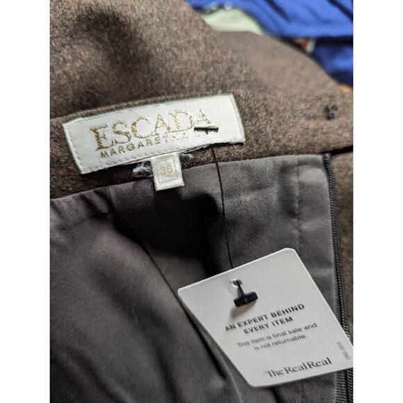 ESCADA Margaretha Ley wool‎ midi skirt size 36 - Picture 6 of 10